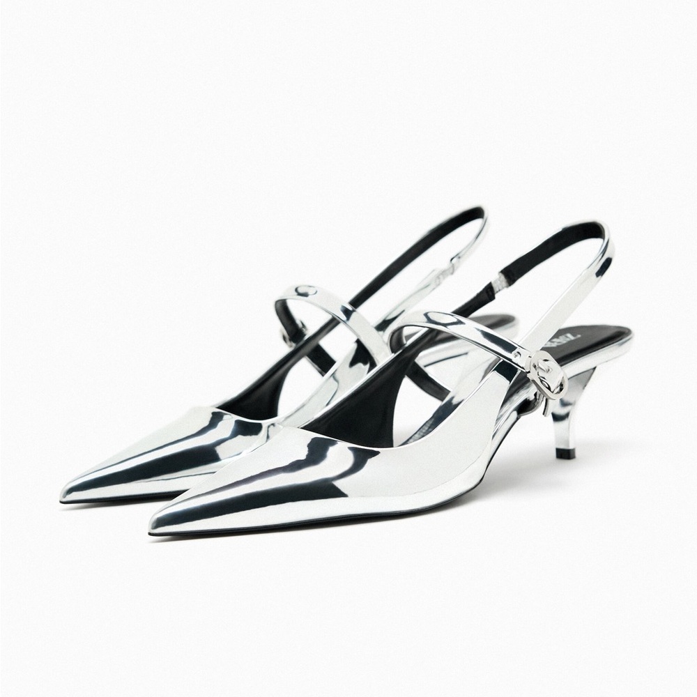 Zara Slingback heels with strap
